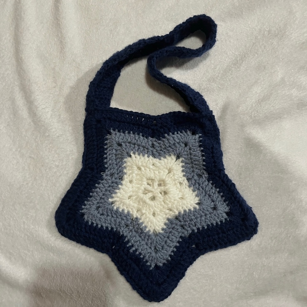 crochet star bag